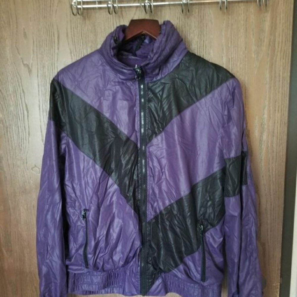 Purple track jacket
